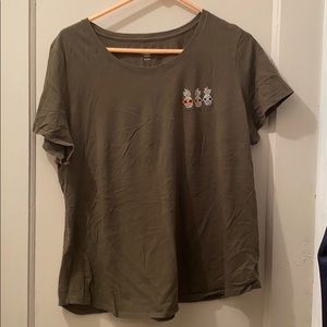 Olive Green Pineapple Tshirt